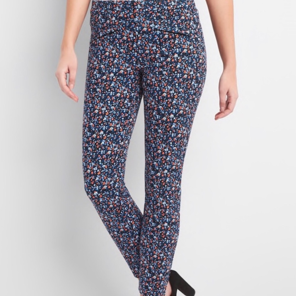 Floral Skinny Ankle Pants - Picture 1 of 1